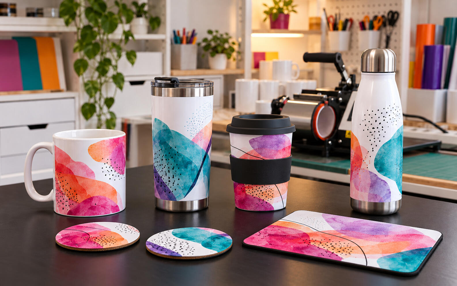 Symbolbild, KI-generiert. Abgebildete Drucker und Produkte dienen der Illustration.